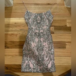Windsor Formal/Dance Dress Pink and Silver